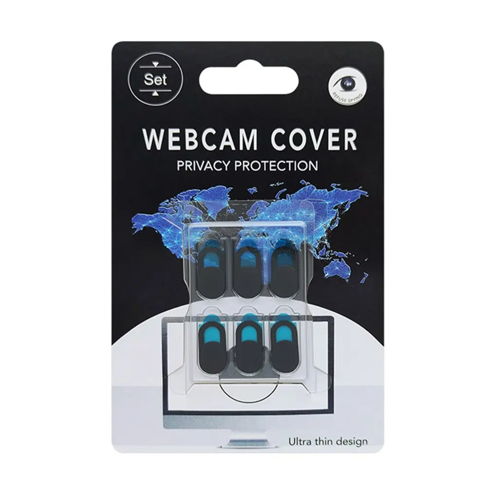 

8pcs Computer Lens Cover Universal Camera Cover Elliptical Camera Occlusion Stickers Camera Privacy Cover