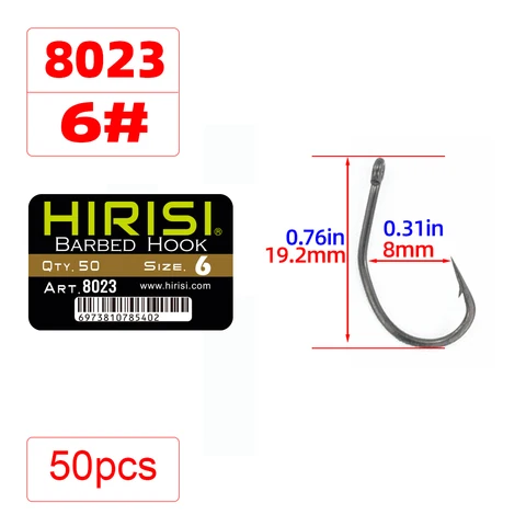 Hirisi рыболовные крючки высокоуглеродистая сталь 50 шт.