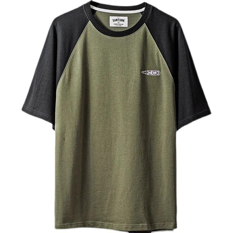 

Men's T-shirt Short Sleeves Embroidery Tees Outdoor Casual Streetwear for Male