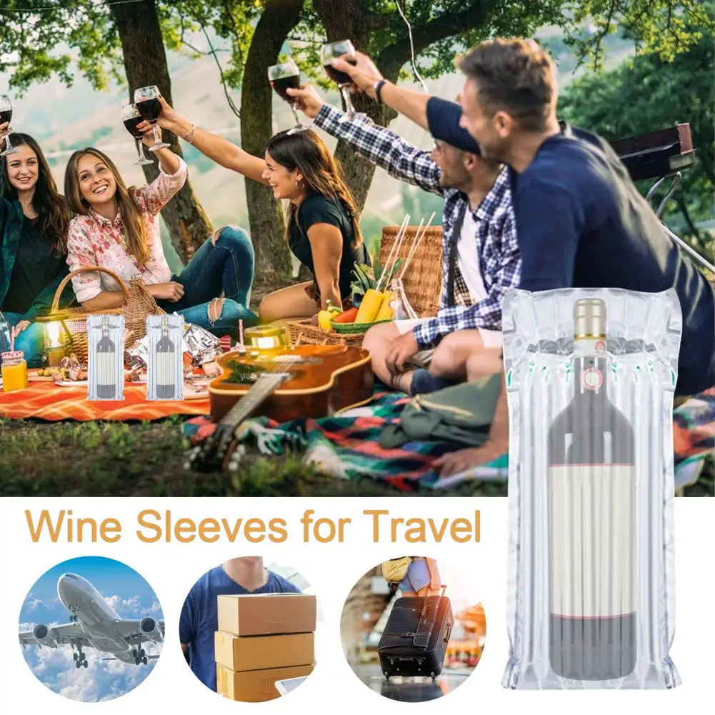 

Travel Wine Bags Travel-friendly Wine Bottle Protectors Impact-resistant Bags Eco-friendly Sleeves for Safe Shipping Wine Bottle