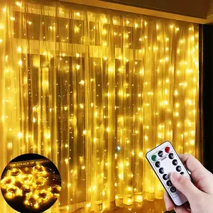 Rideau guirlande lumineuse Led pour salon, mariage, noël, décoration de  maison, décoration de chambre à coucher, 5z - AliExpress