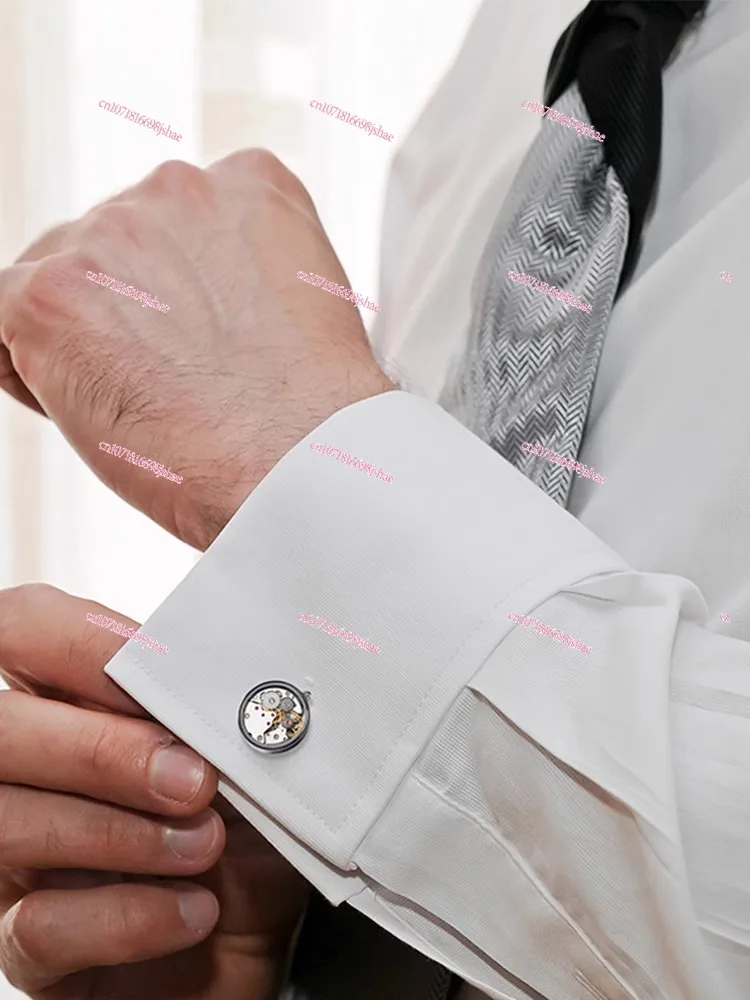 Ограниченные вращающиеся запонки с механическим механизмом мужские скобы для