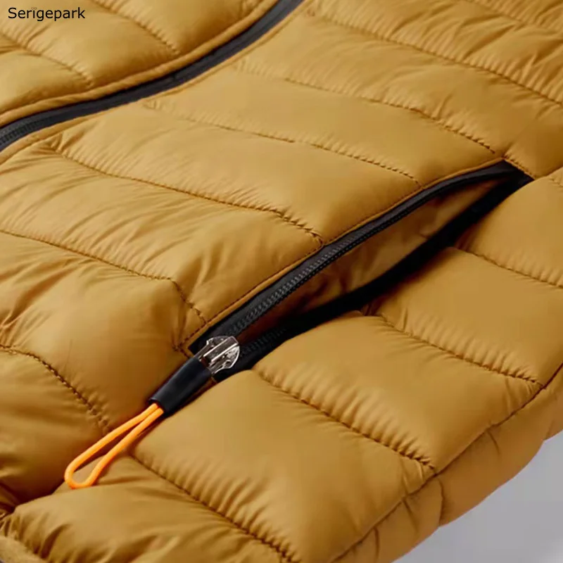 Men's New Vest With Stripped Jacket Zipper For Man Coat With Cotton Inside Warm Winter Outfit For High-Quality Style Big Size