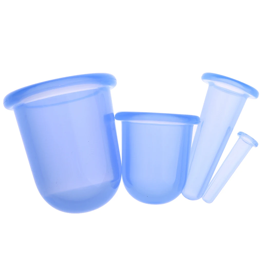

Lot 4 Pieces Massage Cupping Vacuum Body Facial Cups Muscle XS Set