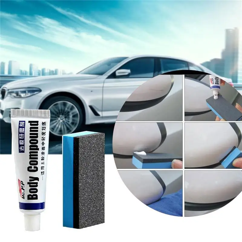 

Scratch Repair Agent Car Paint Care Polishing Cleaning Accessories Auto Body Grinding Compound Anti Scratch with Compound sponge