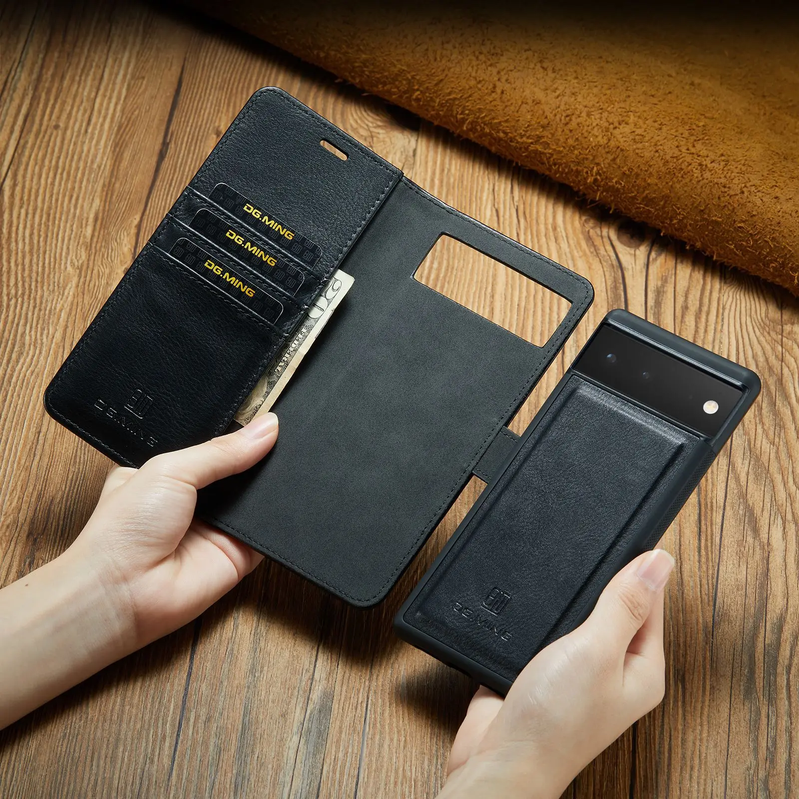 Leather Case for Google Pixel 7 Pro 5G PU Leather Shockproof Phone Case Protection Magnetic Phone Case Protection Cover