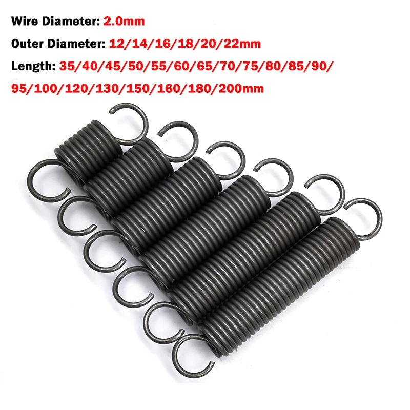 

Пружина натяжения открытого крюка из стали 2.0 мм