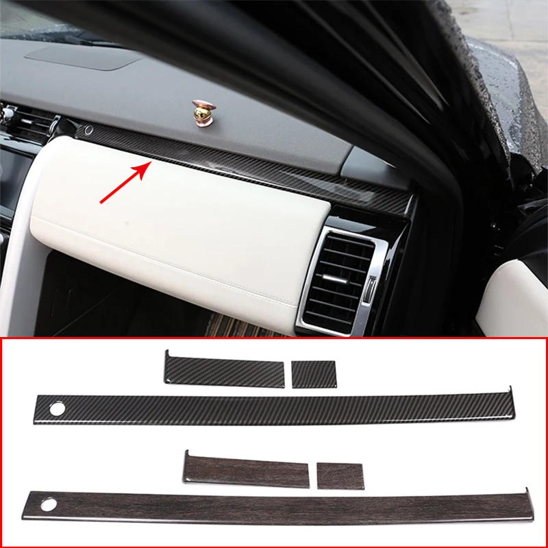 

For Land Rover Discovery 5 2017 -2021carbon Fiber Car Center Console Dashboard Trim Strips Decorative Stickers Styling Accessori