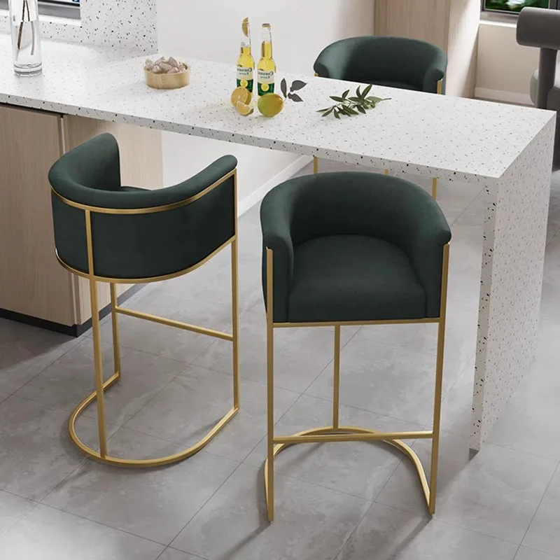 Современные дизайнерские барные стулья минималистские металлические столы для