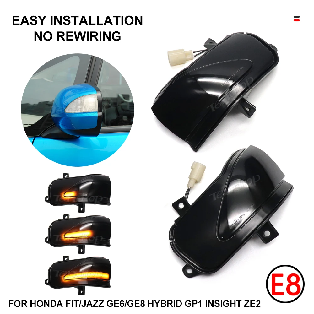 Для Honda Insight подходит для FIT/JAZZ GE6/GE8 HYBRID GP1 INSIGHT ZE2 светодиодные динамические боковые
