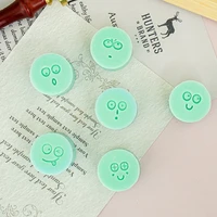 6pcsset smiling face acrylic soap stamp seal lovely and beautiful natural soap making tools butterfly wheat ears chapters