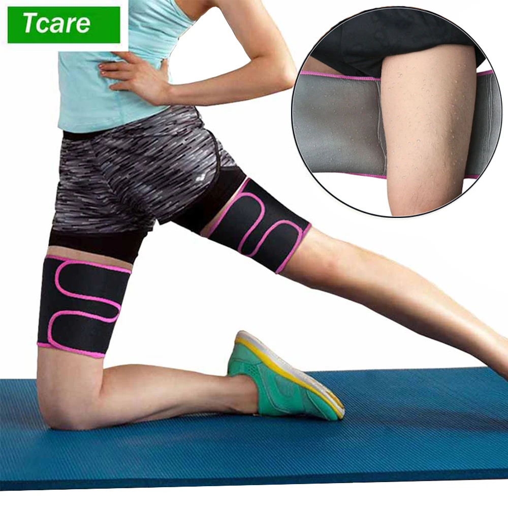 

Tcare 1Pcs Leg Shaper Sweat Thigh Trimmers Calories Off Warmer Slender Slimming Legs Fat Thermo Compress Belt for Thigh Trimmers
