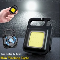 mini led flashlight portable usb rechargeable work light 800 lumens bright keychain light small pocket flashlights for outdoor
