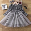 Spring Sequins Dress Kids Clothes Girls Elegant Formal Ball Gown For Girls Child Party Prom Dress Tulle Tutu Princess Dress 3-8Y 1