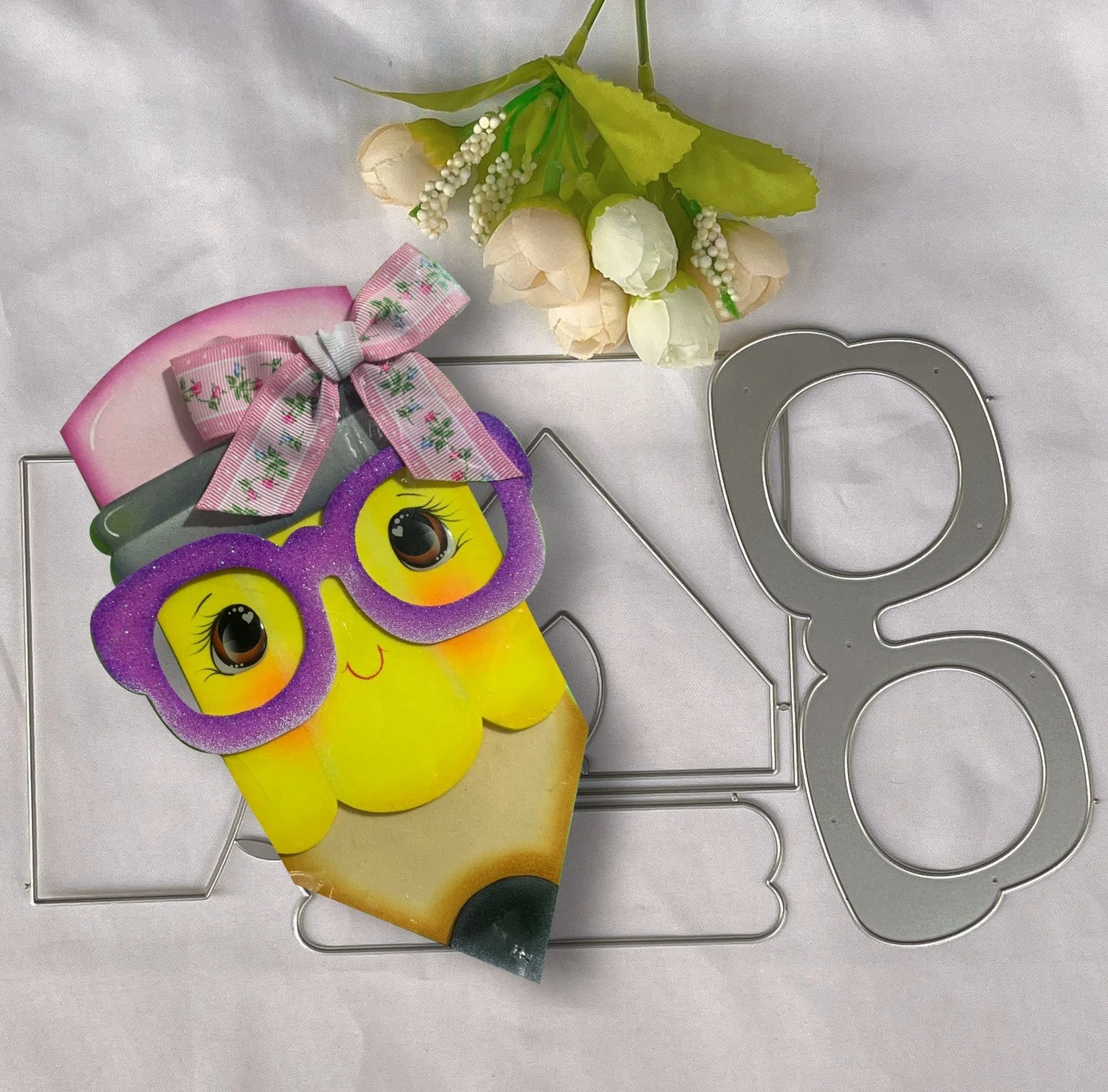 Eyeglass Dies Scrapbooking Stencil Template For Diy Embossing Paper Photo Album Greeting Gift Cards Cut Die New 2023