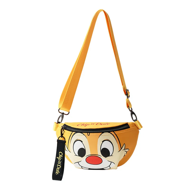 Disney Crossbody Bag Girls Fashion Cartoon Mickey Mouse Donald Duck Printed Chest Bag Large Capacity Delicate All-match Girl Bag