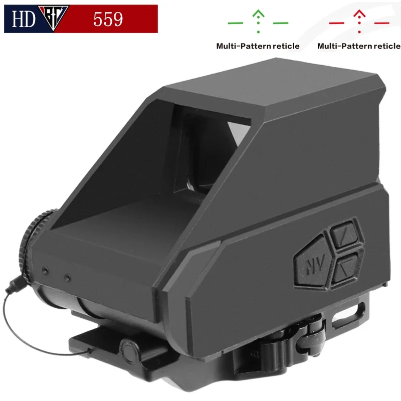 

Tactical O2 559 Red and Green Illuminated Reflex Sight Picatinny QD Mount with G43 Magnifier Combo for Tactical Airsoft Wargame
