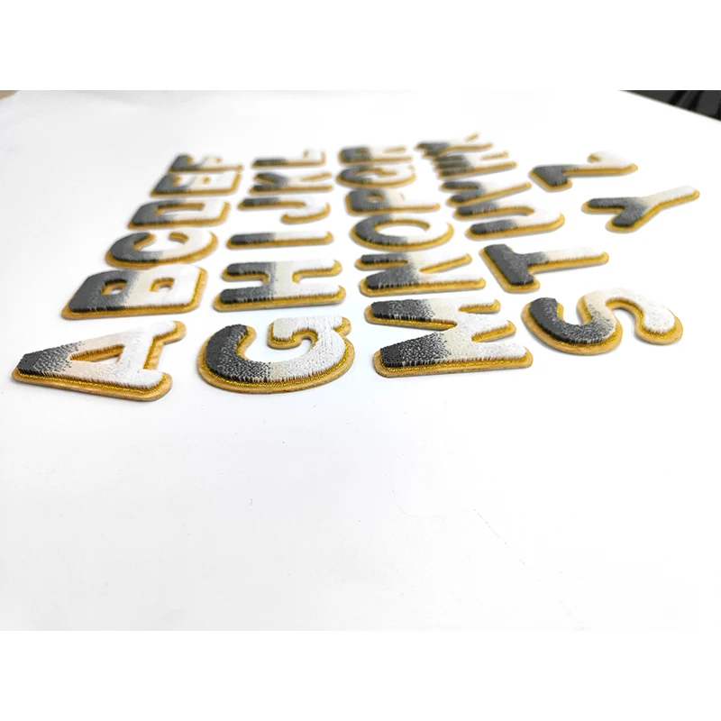 10PCS A-Z English Letters Patches For Clothing Bag Glitter Letter Patches Alphabet Letters 3D Colorful  Letter Patches Sticker