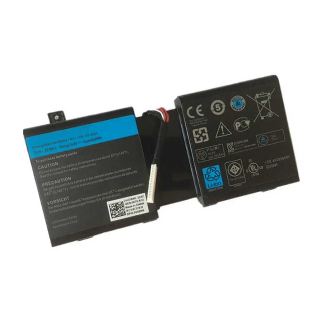 2F8K3 Оригинальный аккумулятор для ноутбука 14 8 В 86 Втч DELL 17 18 M17X R5 M18X R1 0KJ2PX KJ2PX G33TT