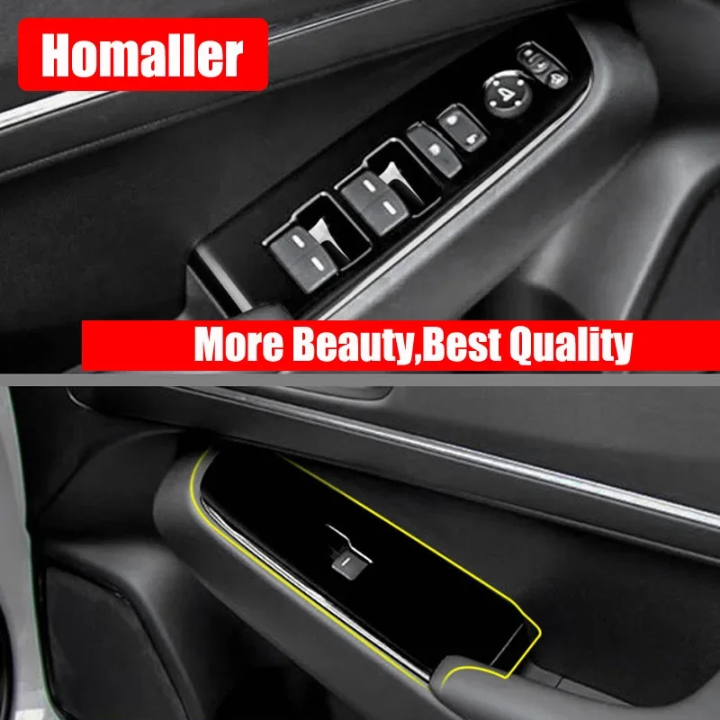 Для Honda HRV HR-V VEZEL 2021-узкая внутренняя дверная ручка кнопка подъема окна рамка