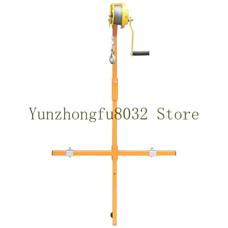

Special hoisting tool for outdoor air conditioner condenser installation Manual winch two-way self-locking bracket