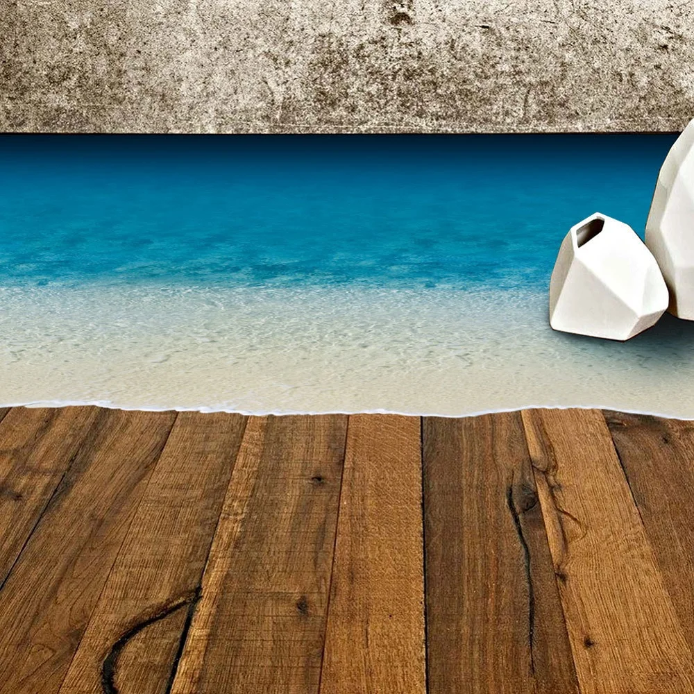 

The Household Adornment Of The Sitting Room Wall Stickers Beach Floor Wall Stickers On The Wall