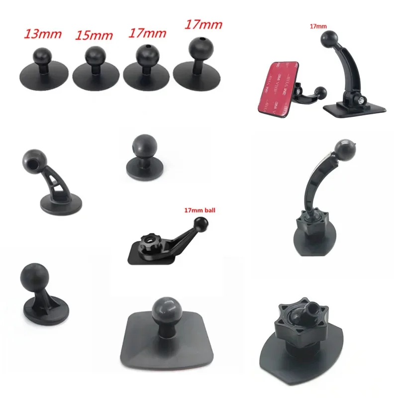 

15MM 17MM Ball Head 3M Sticker Car Phone Holder Universal Dashboard Base Mobile Magnet Stand Car Charger Gravity Holders Support