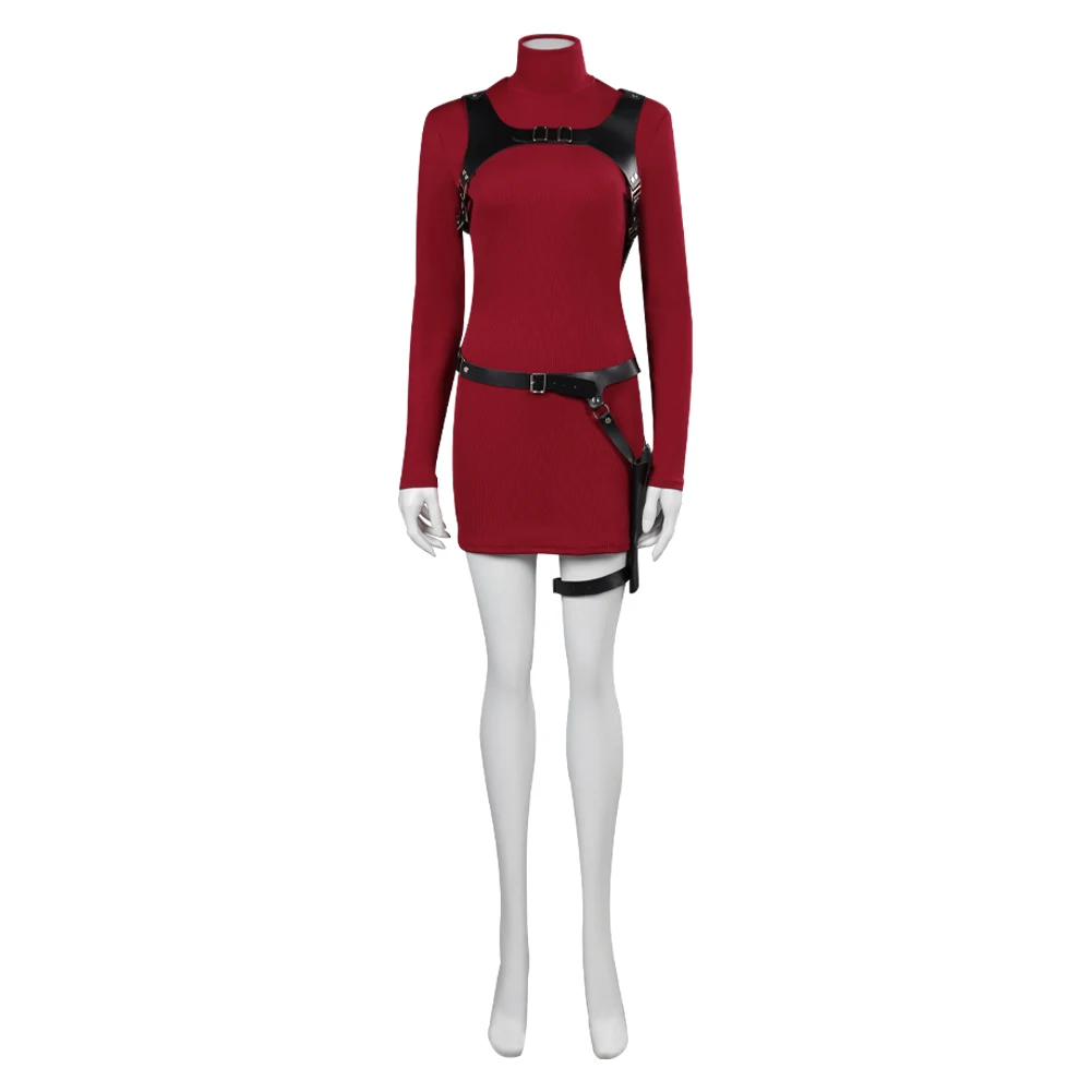 Фото Игра зло 4 Ada Wong Elis Косплей Костюм Взрослые женщины Девушки ролевое платье наряды на Хэллоуин Карнавал фотомаскировка костюм №2
