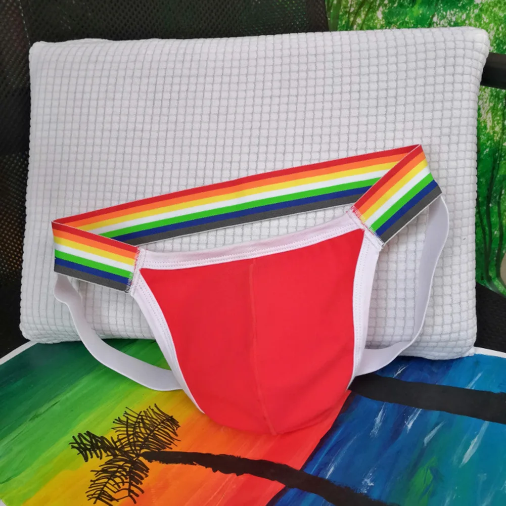 

Мягкие мужские трусы брифы с мешочком, сексуальное нижнее белье для геев, трусы на бретельках, нижнее белье с Т-образной задней частью, дышащие хлопковые трусы-Тонг с мешочком, трусы