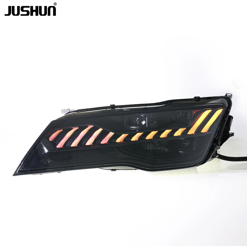 Фото JUSHUN Подходит для моделей A7 RS7 2011-2014 годов: Модификация фар, светодиодные автомобильные аксессуары, передние указатели поворота №4