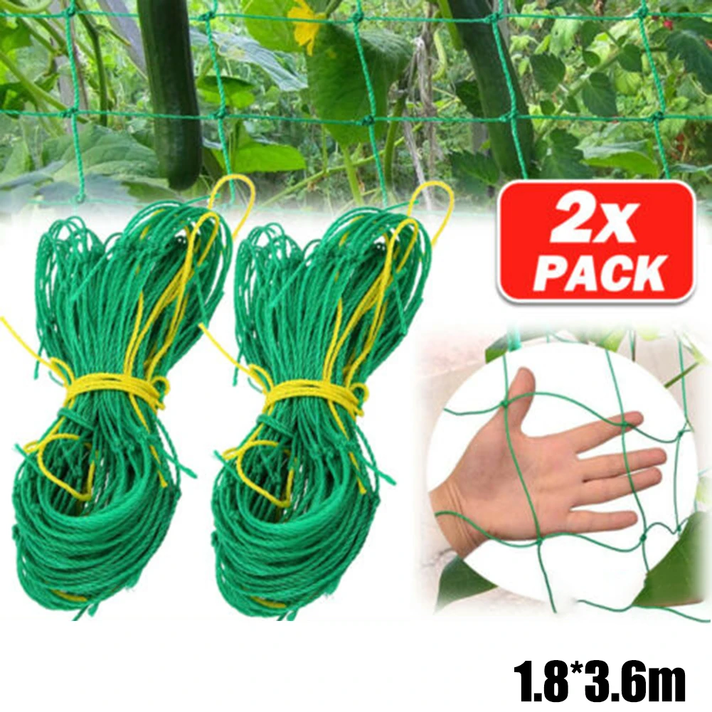 

2 Pcs Garden Plants Climbing Net Flower Vine Netting Holder Trellis Net Cucumber Netting For Vegetables Fruit Bushes Garden Nets