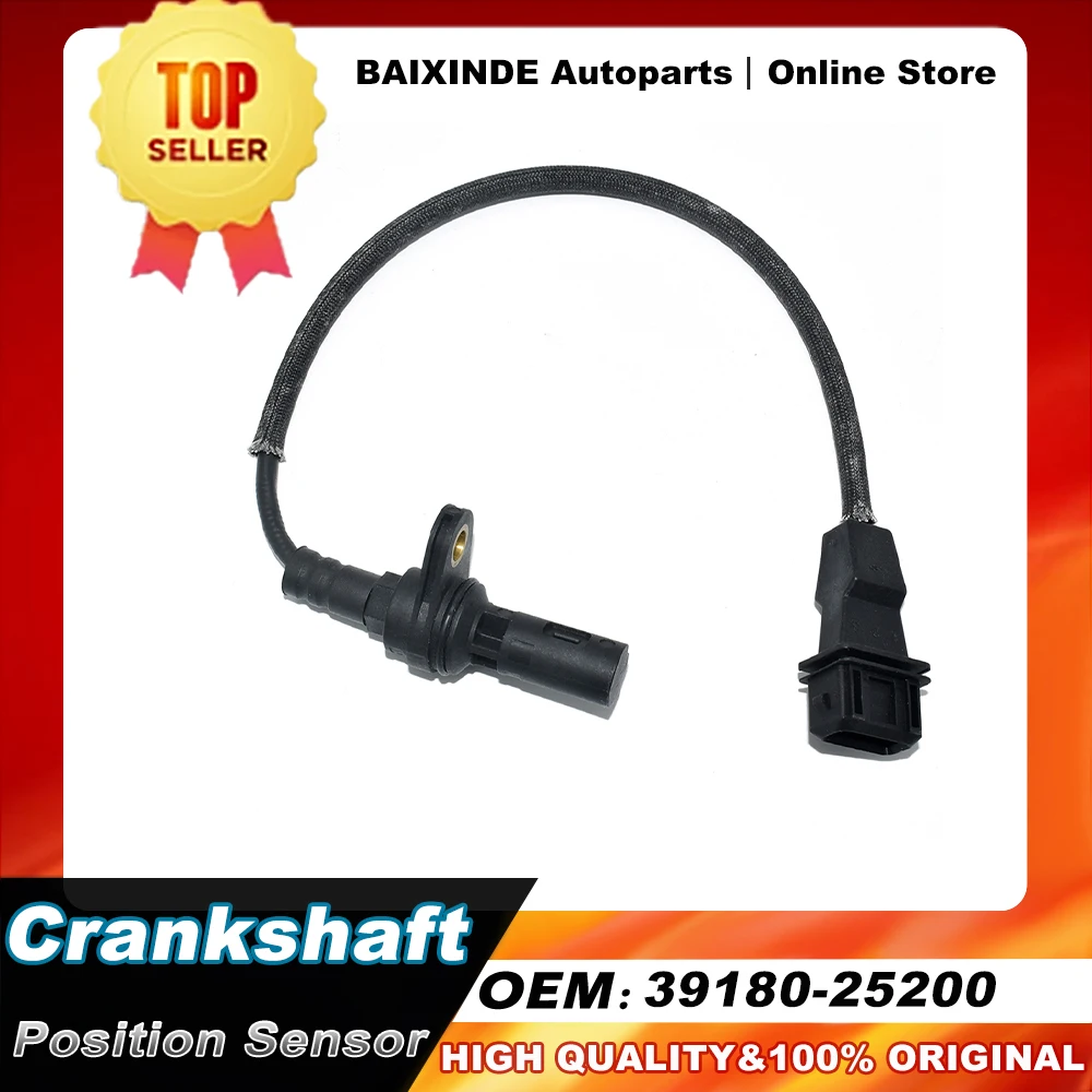 

1PCS OEM 39180-25200 39180-25300 Crankshaft Position Sensor For Hyundai Santa Fe Sonata Tucson Kia Sportage Sorento Optima