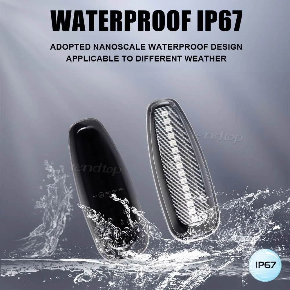 2 шт. динамический указатель поворота боковой габаритный фонарь для Hyundai i30 Azera