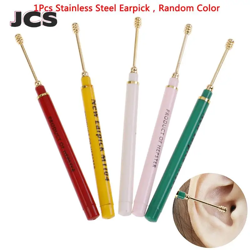 

1Pcs Stainless Steel Earpick Ear Wax Pickers Wax Remover Ear Pick Cleaner Ear Cleaner Spoon Care Ear Clean Tool
