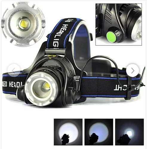 

Boruit Led head flashlight 2000Lm 3 mode powerful light long range camping lighting LED light lamp flashlight portable