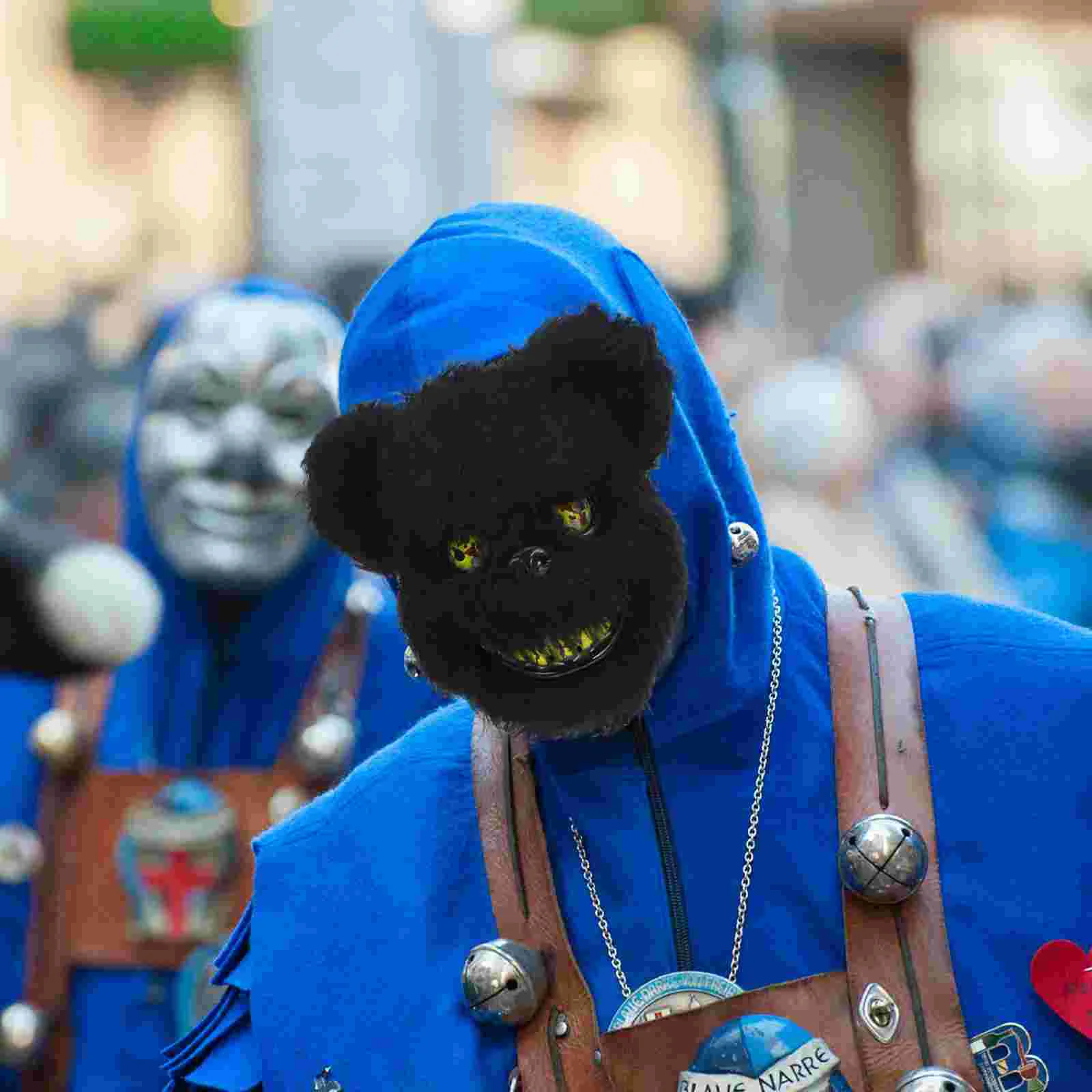 Страшная маска кровавого медведя костюм реквизит нарядный аксессуар для