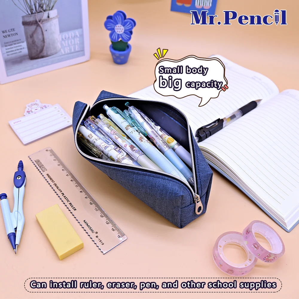 Экономичный Портативный школьный пенал чехол для ручек и карандашей сумка