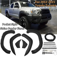 2020 new 6pcsset abs for pocket style striae for fender flares for toyota tacoma 2012 2015