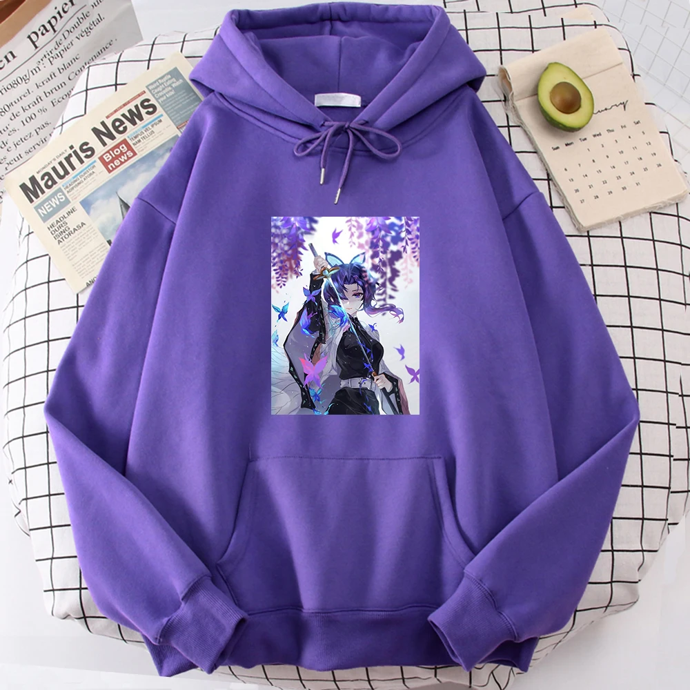 

Толстовка Kochou Shinobu с изображением рассекающего демонов аниме 3D мужские толстовки свободная уличная графика Мужская винтажная одежда большого размера в стиле панк