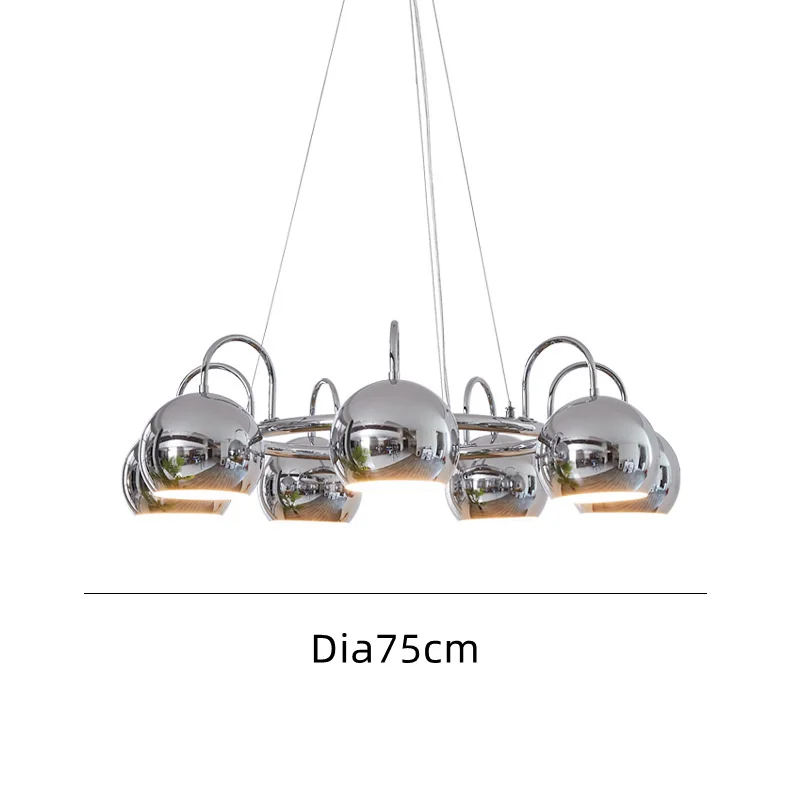 

Подвесные светильники QINGYUNKE, хромированные, 3/5/7 головок
