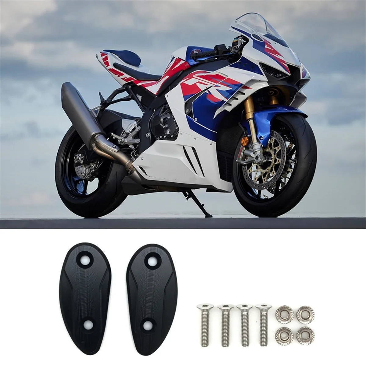 Для Honda CBR1000RR 2020-2023 мотоциклетная блочная пластина заднего вида с отверстием для
