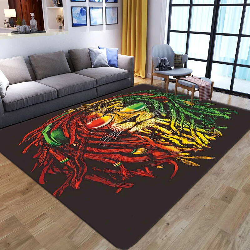 

Художественные ковры с диким львом, 3D Мультяшные животные для дома, гостиной, спальни, большие мягкие коврики для детской комнаты, игровой напольный коврик