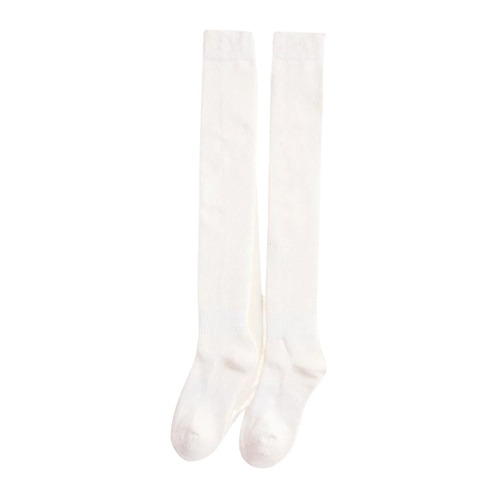 

1 Pair Women Long Stockings Autumn Winter Over the Knee Adults Dress Tight Socks Solid Color Supplies for Ladies Girls