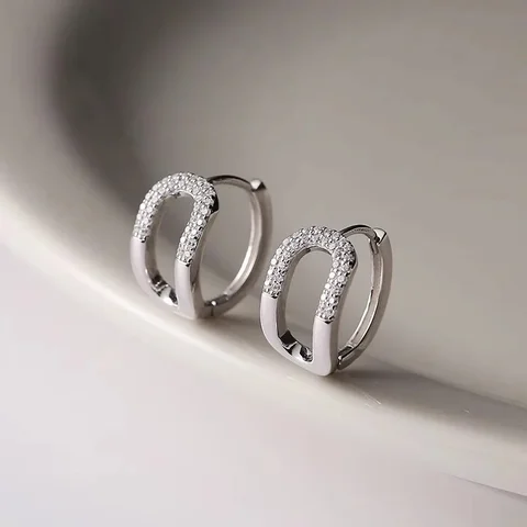 CAOSHI серёжки-кольца из латуни