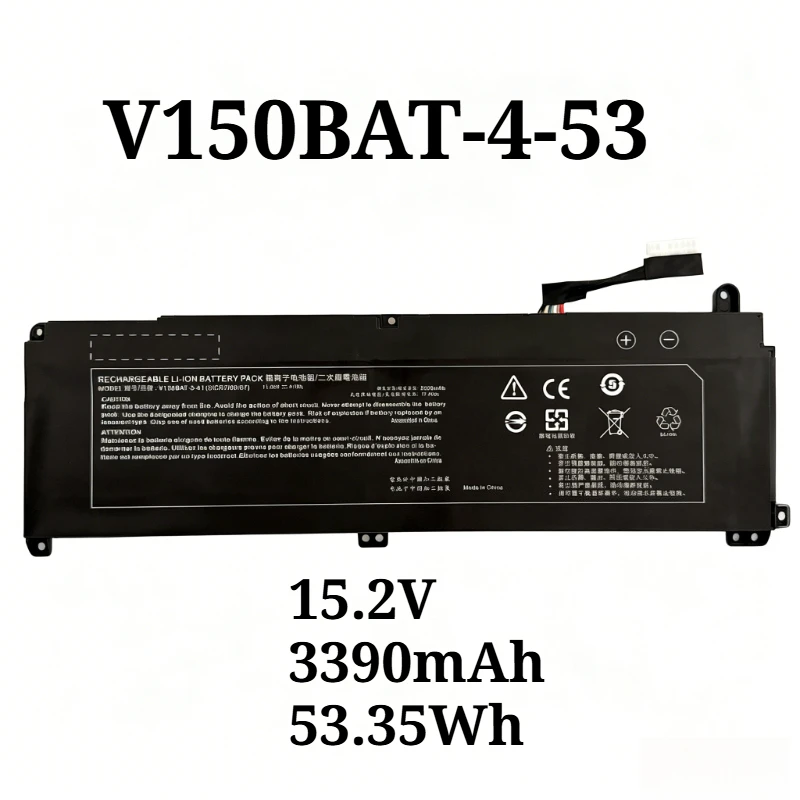 Фото Аккумулятор для ноутбука 11.55V 41Wh/15.2V 53.35Wh 3390mAh V150BAT-3-41 V150BAT-4-53 для Hasee Z7 DA5NP DA5NS DA5NB DA7NS DA7NP Z7T-DA7NP №3