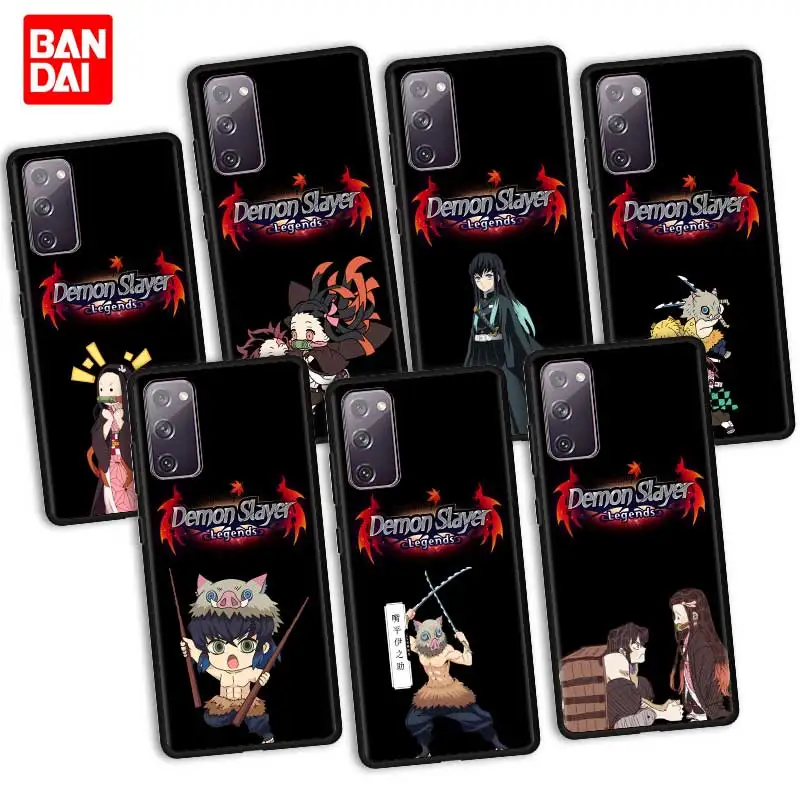 

Cover Phone Case for Samsung Galaxy S20 FE S21 S10 S9 Plus Ultra 5G S20fe S21fe S20ultra Bag Capa Armor Anime Demon Slayer