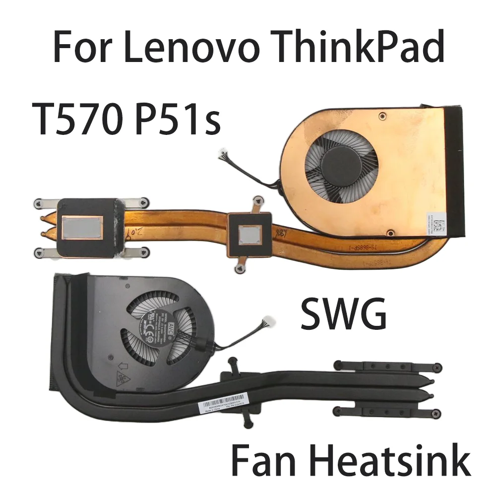 Оригинальный вентилятор для ноутбука Lenovo ThinkPad T570 P51s радиатор кулер процессора