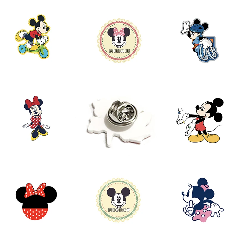 Булавка для лацкана в стиле Диснея Микки байкера и Минни танцующая игра булавка