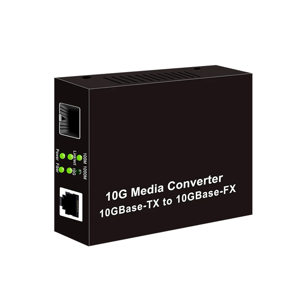 

10Gbps High speed Fibre Optic Ethernet 10G Media Converter SFP+/XFP To RJ45 Media Converter