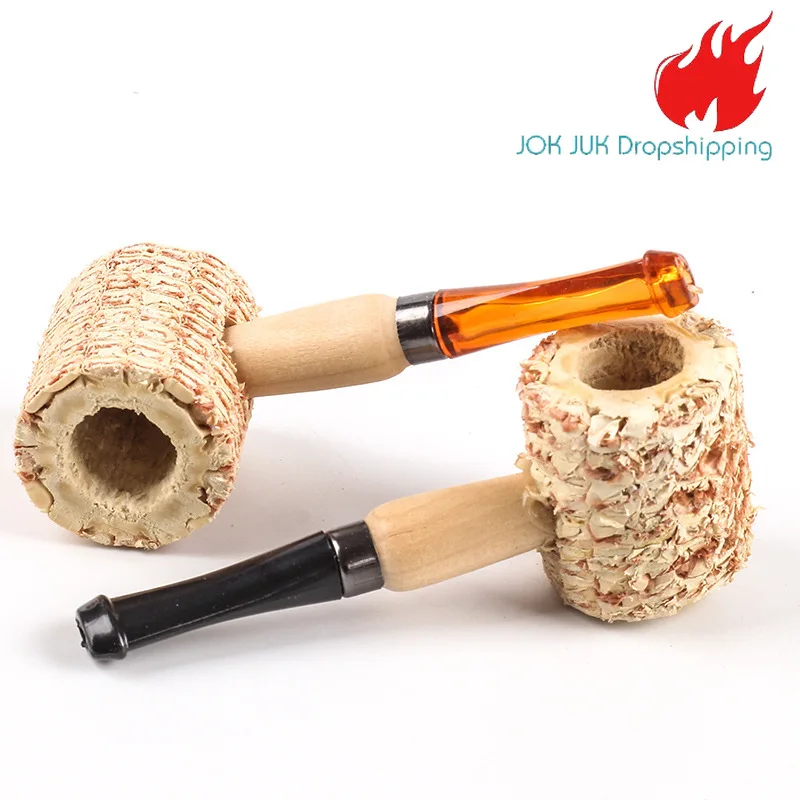 

Jok Juk Hot Sale Disposable Corn Smoking Pipe Corn Cob Material Cigarette Pipe Herb Grinder Smoke Accessories